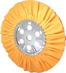 Divine Brothers - 16" Diam x 1/2" Thick Unmounted Buffing Wheel - Ventilated Bias Cut, 1-1/4" Arbor Hole - A1 Tooling