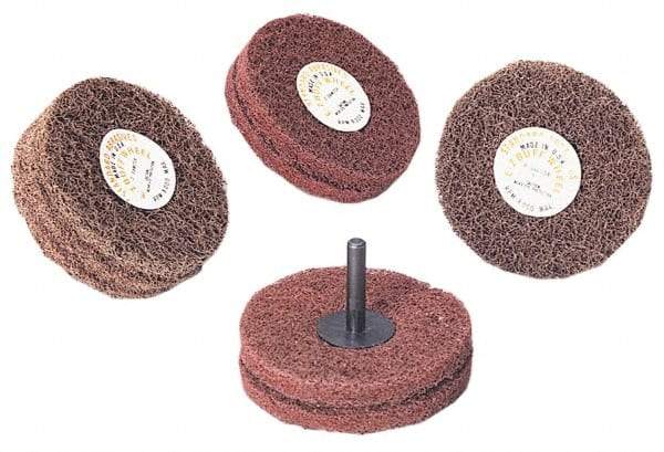 Standard Abrasives - 6" Diam, 2" Face Width, 1" Center Hole, Medium Grade, Aluminum Oxide Deburring Wheel - Convolute, Medium Density 5 Grade, 6,000 RPM - A1 Tooling