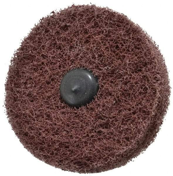 Standard Abrasives - 3" Diam, Medium Mounted Scrubber Buffing Wheel - 2 Ply, Medium Grade, 1/4" Shank Diam, 8,000 RPM - A1 Tooling