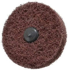 Standard Abrasives - 3" Diam, Medium Mounted Scrubber Buffing Wheel - 2 Ply, Medium Grade, 1/4" Shank Diam, 8,000 RPM - A1 Tooling