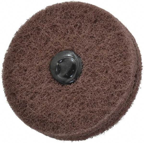 Standard Abrasives - 3" Diam, Medium Mounted Scrubber Buffing Wheel - 2 Ply, Very Fine Grade, 1/4" Shank Diam, 8,000 RPM - A1 Tooling