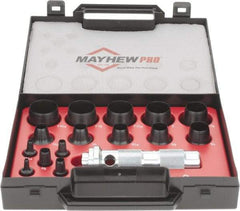 Mayhew - 16 Piece, 1/8 to 1-3/16", Hollow Punch Set - Comes in Plastic Case - A1 Tooling