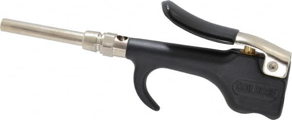 Coilhose Pneumatics - Safety Extension Tube Thumb Lever Blow Gun - 1/4 NPT, 3" Tube Length, Zinc - A1 Tooling