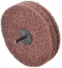 Standard Abrasives - 5" Diam, Medium Mounted Scrubber Buffing Wheel - A1 Tooling