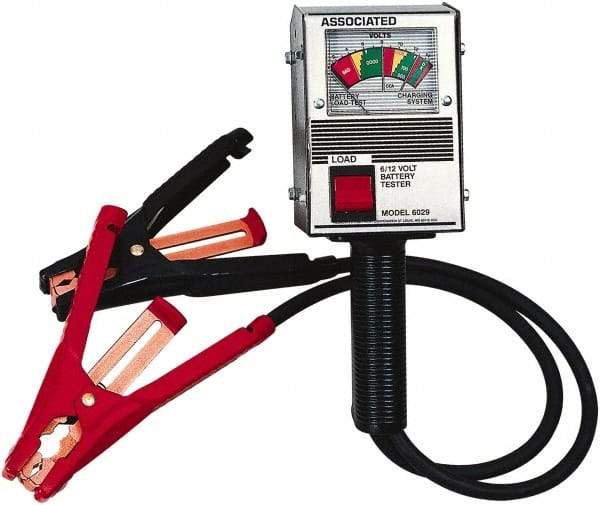 Associated Equipment - 6/12 Volt Battery Load Tester - 400 to 1,000 CCA Range, 2' Cable - A1 Tooling