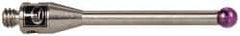 Renishaw - 0.0787 Inch Ball Diameter, Stainless Steel Stem, M2 Thread, Ruby Point Ball Tip CMM Stylus - 0.5512 Inch Working Length, 0.05 Inch Stem Diameter, 0.7874 Inch Overall Length - A1 Tooling