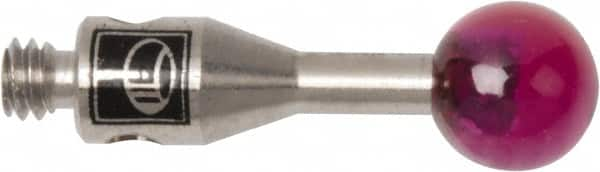 Renishaw - 0.1575 Inch Ball Diameter, Stainless Steel Stem, M2 Thread, Ruby Point Ball Tip CMM Stylus - 0.3937 Inch Working Length, 0.0591 Inch Stem Diameter, 0.3937 Inch Overall Length - A1 Tooling