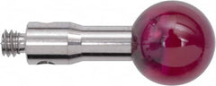 Renishaw - 0.2362 Inch Ball Diameter, Stainless Steel Stem, M2 Thread, Ruby Point Ball Tip CMM Stylus - 0.3937 Inch Working Length, 0.0984 Inch Stem Diameter, 0.3937 Inch Overall Length - A1 Tooling