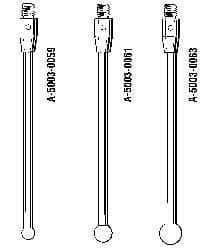 Renishaw - 7 mm Ball Diameter, CMM Stylus and Probe - 51.5 mm Overall Length - A1 Tooling