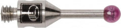 Renishaw - 0.0787 Inch Ball Diameter, Stainless Steel Stem, M2 Thread, Ruby Point Ball Tip CMM Stylus - 0.2362 Inch Working Length, 0.0394 Inch Stem Diameter, 0.3937 Inch Overall Length - A1 Tooling