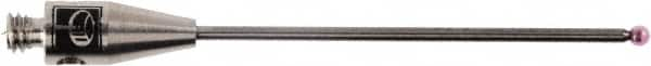 Renishaw - 0.0394 Inch Ball Diameter, Carbide Stem, M2 Thread, Ruby Point Ball Tip CMM Stylus - 0.8071 Inch Working Length, 0.028 Inch Stem Diameter, 1.0827 Inch Overall Length - A1 Tooling