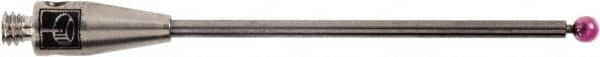 Renishaw - 0.0591 Inch Ball Diameter, Carbide Stem, M2 Thread, Ruby Point Ball Tip CMM Stylus - 0.8858 Inch Working Length, 0.0394 Inch Stem Diameter, 1.1811 Inch Overall Length - A1 Tooling