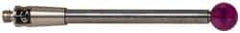 Renishaw - 0.1575 Inch Ball Diameter, Carbide Stem, M2 Thread, Ruby Point Ball Tip CMM Stylus - 1.1811 Inch Working Length, 0.0787 Inch Stem Diameter, 1.1811 Inch Overall Length - A1 Tooling