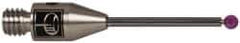 Renishaw - 0.0591 Inch Ball Diameter, Carbide Stem, M3 Thread, Ruby Point Ball Tip CMM Stylus - 1/2 Inch Working Length, 0.0394 Inch Stem Diameter, 0.7874 Inch Overall Length - A1 Tooling