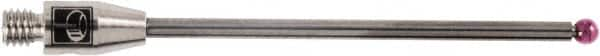 Renishaw - 0.0787 Inch Ball Diameter, Carbide Stem, M3 Thread, Ruby Point Ball Tip CMM Stylus - 1.2795 Inch Working Length, 0.0591 Inch Stem Diameter, 1.5748 Inch Overall Length - A1 Tooling