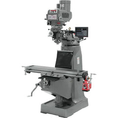 Jet - 9 x 49" 3 hp 230/460V Variable Speed Pulley Control 3 Phase Knee Milling Machine - A1 Tooling