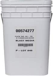 Made in USA - Coarse/Medium Grade Crushed Glass - 40 to 70 Grit, 50 Lb Pail - A1 Tooling