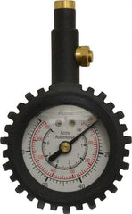 Acme - 0 to 100 psi Dial Straight Tire Pressure Gauge - Closed Check - A1 Tooling