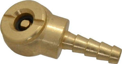 Acme - Closed Check Brass Air Chuck - Ball Foot Chuck, 1/4 Barbed - A1 Tooling