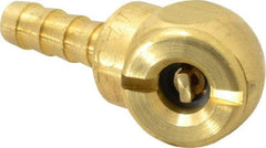 Acme - Open Check Brass Air Chuck - Ball Foot Chuck, 1/4 Barbed - A1 Tooling