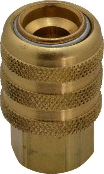 Acme - Open Check Brass Air Chuck - Lock On Chuck, 1/4 FPT - A1 Tooling