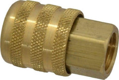 Acme - Closed Check Brass Air Chuck - Lock On Chuck, 1/4 FPT - A1 Tooling