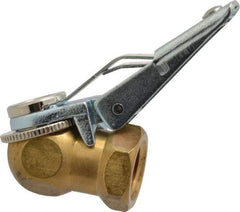 Acme - Closed Check Brass/Steel Air Chuck - Ball Foot with Clip Chuck, 1/4 FPT - A1 Tooling