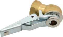 Acme - Open Check Brass/Steel Air Chuck - Ball Foot with Clip Chuck, 1/4 FPT - A1 Tooling