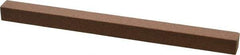 Norton - 4" Long x 1/4" Wide x 1/4" Thick, Aluminum Oxide Sharpening Stone - Square - A1 Tooling