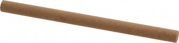 Norton - 4" Long x 1/4" Diam x 1/4" Thick, Aluminum Oxide Sharpening Stone - Round, Medium Grade - A1 Tooling