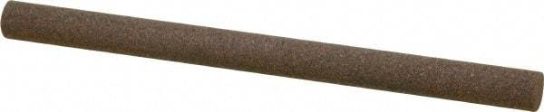 Norton - 4" Long x 1/4" Diam x 1/4" Thick, Aluminum Oxide Sharpening Stone - Round, Coarse Grade - A1 Tooling