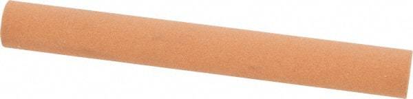 Norton - 4" Long x 1/2" Diam x 1/2" Thick, Aluminum Oxide Sharpening Stone - Round, Fine Grade - A1 Tooling