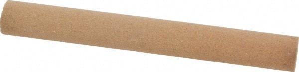 Norton - 4" Long x 1/2" Diam x 1/2" Thick, Aluminum Oxide Sharpening Stone - Round, Medium Grade - A1 Tooling