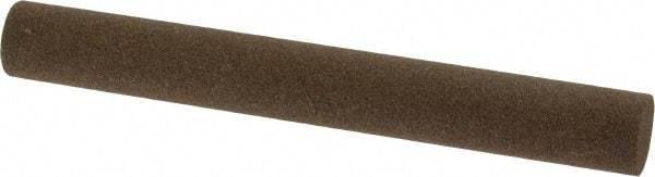 Norton - 4" Long x 1/2" Diam x 1/2" Thick, Aluminum Oxide Sharpening Stone - Round, Coarse Grade - A1 Tooling