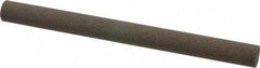 Norton - 6" Long x 1/2" Diam x 1/2" Thick, Aluminum Oxide Sharpening Stone - Round, Coarse Grade - A1 Tooling