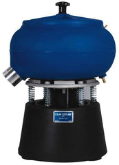 Made in USA - 1/2 hp, Wet/Dry Operation Vibratory Tumbler - Adjustable Amplitude, Flow Through Drain - A1 Tooling