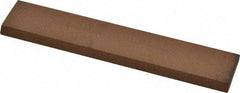 Norton - 5" Long x 1" Wide x 3/16" Thick, Aluminum Oxide Sharpening Stone - Rectangle, Medium Grade - A1 Tooling