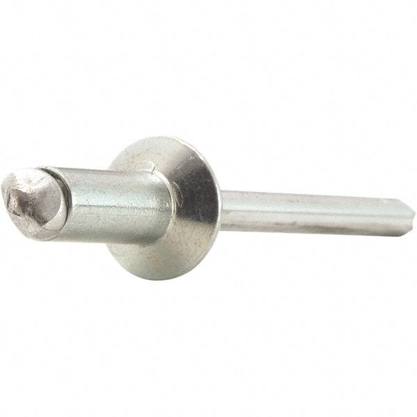 STANLEY Engineered Fastening - Size 6 Countersunk Head Steel Open End Blind Rivet - Steel Mandrel, 0.126" to 1/4" Grip, 3/16" Head Diam, 0.192" to 0.196" Hole Diam, 0.116" Body Diam - A1 Tooling