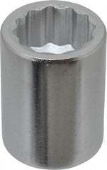 Blackhawk by Proto - 1", 3/4" Drive, Standard Hand Socket - 12 Points, 2" OAL, Chrome Finish - A1 Tooling