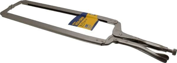 Irwin - 24" OAL C-Clamp Locking Pliers - 15-1/2" Jaw Depth, 12-1/2" Jaw Opening - A1 Tooling