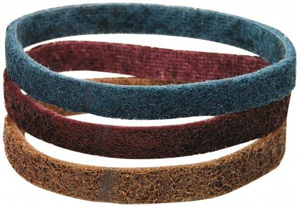 Dynabrade - 1/2" Wide x 12" OAL, Aluminum Oxide Abrasive Belt - Aluminum Oxide, Coarse, Nonwoven - A1 Tooling