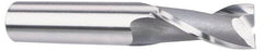 OSG - 19/32", 1-1/8" LOC, 1/2" Shank Diam, 3-1/8" OAL, 2 Flute, Vanadium High Speed Steel Square End Mill - Single End, Uncoated, Spiral Flute, 30° Helix, Centercutting, Right Hand Cut, Right Hand Flute, Series 573 - A1 Tooling