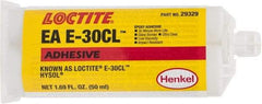 Loctite - 50 mL Cartridge Two Part Epoxy - 30 min Working Time, 4,270 psi Shear Strength, Series E-30CL - A1 Tooling