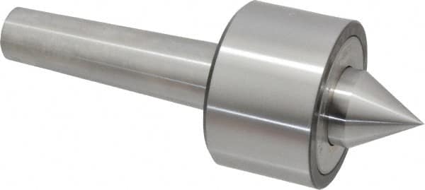 Riten - MT4 Taper Shank, 3" Head Diam 6,000 Lb Capacity Live Center - 4,000 Max RPM, 1-31/32" Head Length, 1-3/8" Point Diam, 1-1/2" Point Len, 2,100 Lb Max Workpc, 7.907" OAL, 1-1/2" Long Tip, Standard Point - A1 Tooling