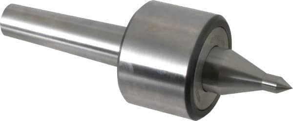 Riten - MT3 Taper Shank, 2-3/8" Head Diam 4,480 Lb Capacity Live Center - 4,000 Max RPM, 1-3/4" Head Length, 3/8" Point Diam, 1-7/8" Point Len, 310 Lb Max Workpc, 7-1/16" OAL, 5/8" Long Tip, Long Point - A1 Tooling