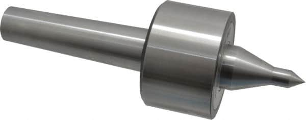 Riten - MT4 Taper Shank, 3" Head Diam 6,000 Lb Capacity Live Center - 4,000 Max RPM, 1-31/32" Head Length, 1/2" Point Diam, 2.2188" Point Len, 1,100 Lb Max Workpc, 8-5/8" OAL, 13/16" Long Tip, Long Point - A1 Tooling