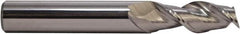 M.A. Ford - 3/8", 2-1/2" LOC, 3/8" Shank Diam, 4-1/4" OAL, 2 Flute, Solid Carbide Square End Mill - Single End, Uncoated, 37° Helix, Centercutting, Right Hand Cut, Right Hand Flute, Series 136 - A1 Tooling