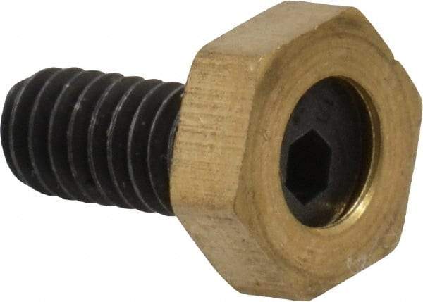 Gibraltar - 5/16" Hex, 8-32 Stud Thread, Symmetrical Hex Clamp - 0.11" Hex Height, 23/64" Thread Length, 10 Clamps - A1 Tooling