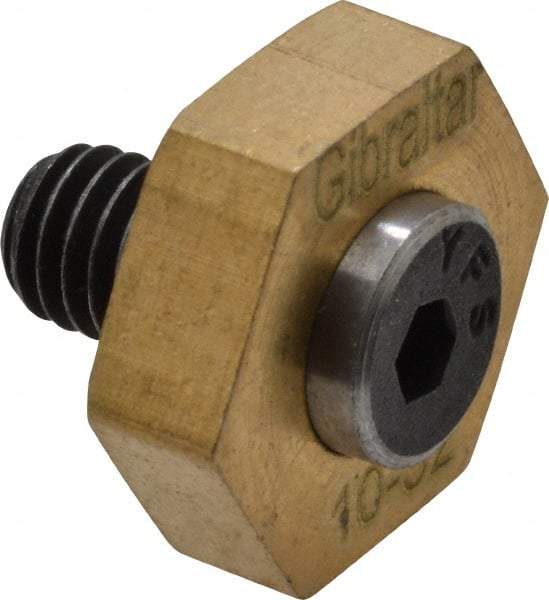 Gibraltar - 1/2" Hex, 10-32 Stud Thread, Symmetrical Hex Clamp - 0.11" Hex Height, 11/32" Thread Length, 10 Clamps - A1 Tooling