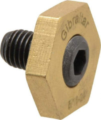 Gibraltar - 13/16" Hex, 5/16-24 Stud Thread, Symmetrical Hex Clamp - 0.11" Hex Height, 15/32" Thread Length, 10 Clamps - A1 Tooling